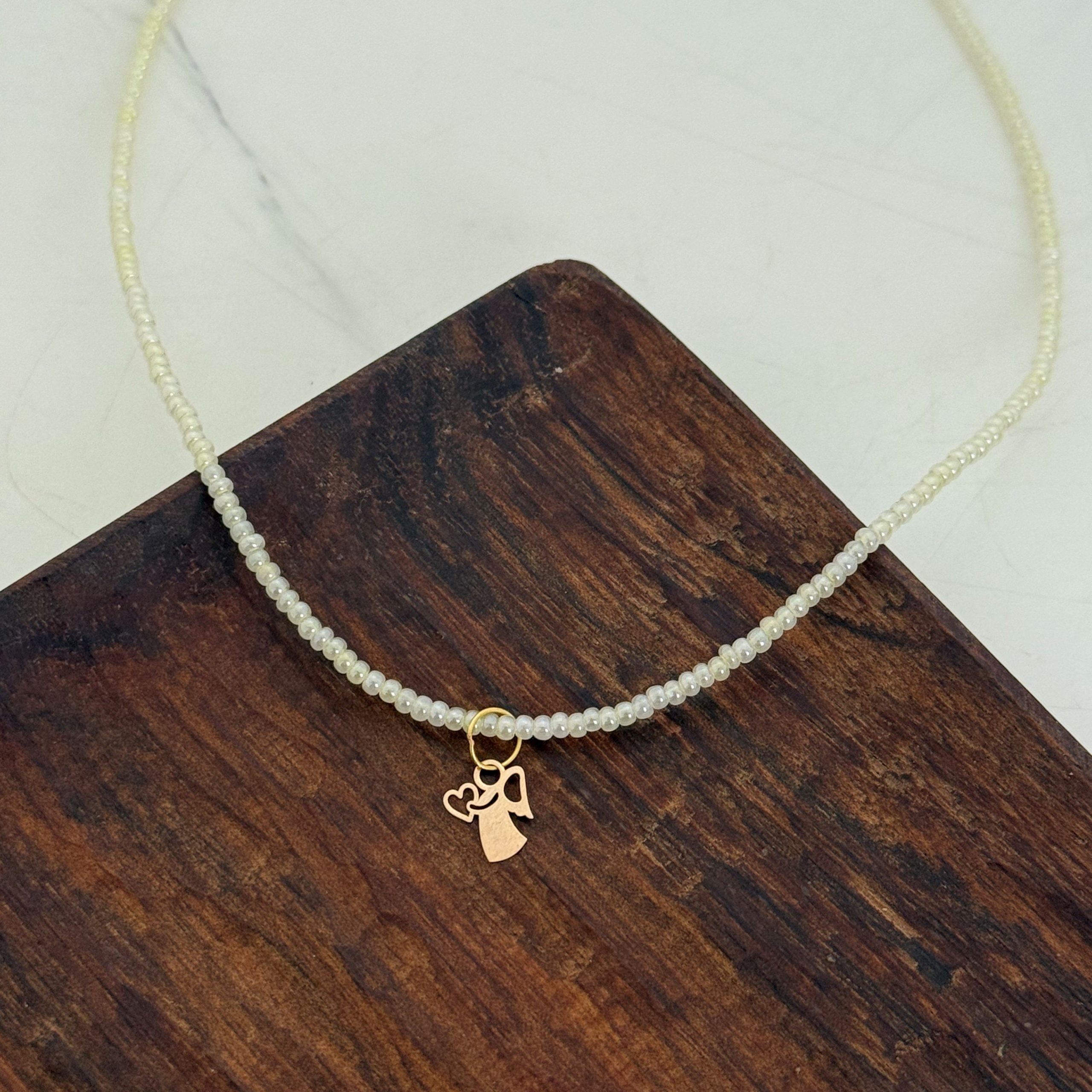 IMG_0164 گردنبند سنگی فانتزی فرشته - Image 1