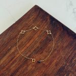 دستبند گل طلا کد 700