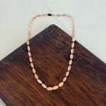 گردنبند لوکس آیینه ای بیضی