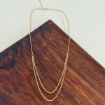 زنجیر طلا طنابی دو رج