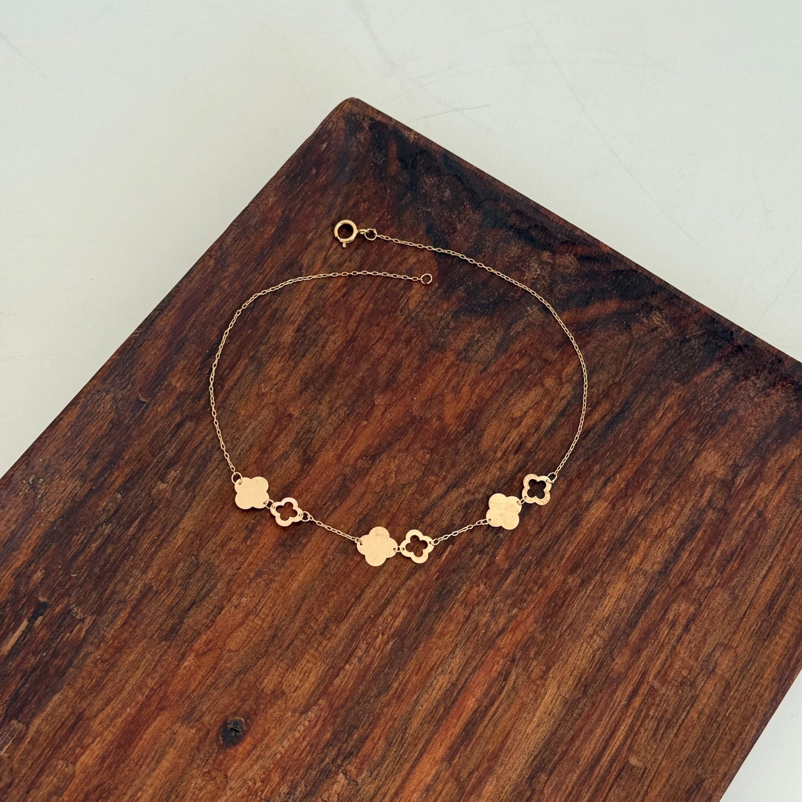 IMG_8221 پابند طلا گل سکه ای کد88 - Image 1