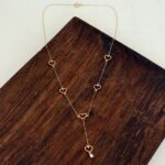 گردنبند قلب مرواریدی