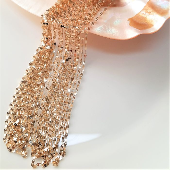 زنجیر پولکی طلا - Image 4