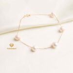 دستبند طلا مروارید پرورشی