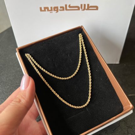 زنجیر طلا طنابی 2 میل