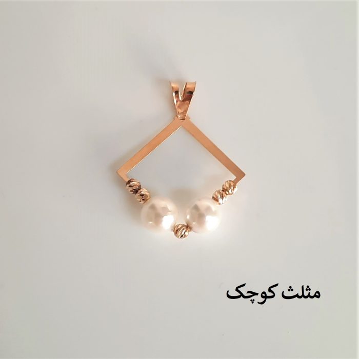 پلاک طلا مروارید البرنادو مربع - Image 5