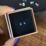 گوشواره میخی میناکاری بته جقه