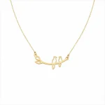 گردنبند طلا دو پرنده