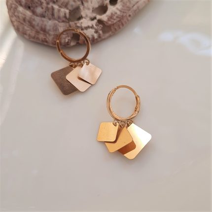 گوشواره روکو مربع