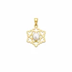 پلاک طلا دونه برف مرواریدی