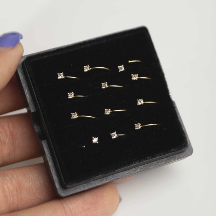 پیرسینگ طلا حلقه ای بینی - Image 2