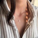 گردنبند سه بعدی ماه تو خالی