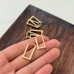 گوشواره مستطیل کلیپسی لوکس کد 800 - Image 2