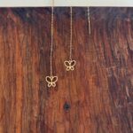 گوشواره بخیه ای پروانه