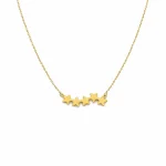 گردنبند لیزری طلا پنج ستاره