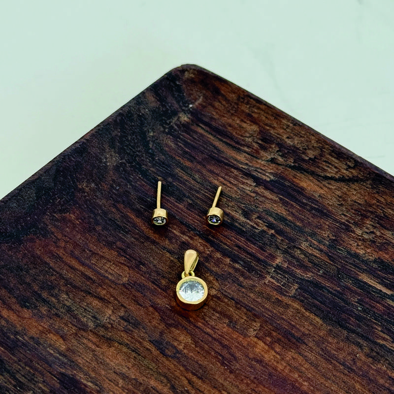 IMG_0050 - 1K JPEG نیمست طلا تک نگین گرد - Image 1