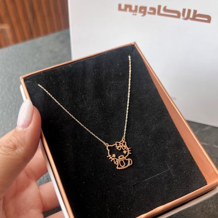گردنبند لیزری طلا کیتی