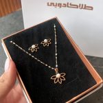 نیمست طلا گل مرواریدی کد200