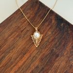 پلاک طلا اسلیمی مرواریدی کد 170