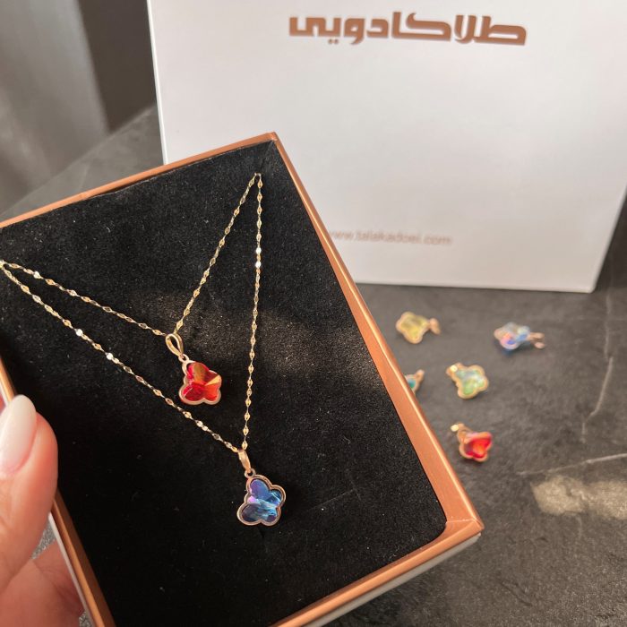 گردنبند سواروسکی پروانه کادویی - Image 2