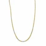 زنجیر طلا میرو دو رنگ