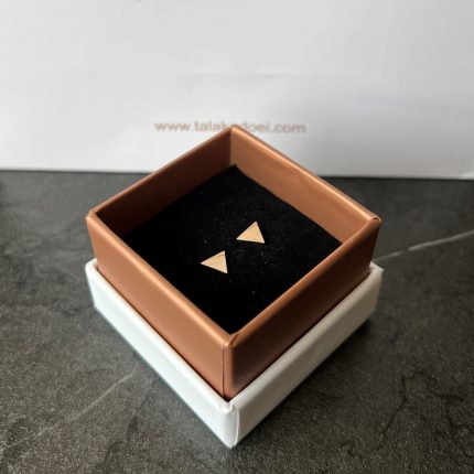 گوشواره میخی مثلث سه بعدی
