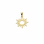 پلاک طلا خورشید