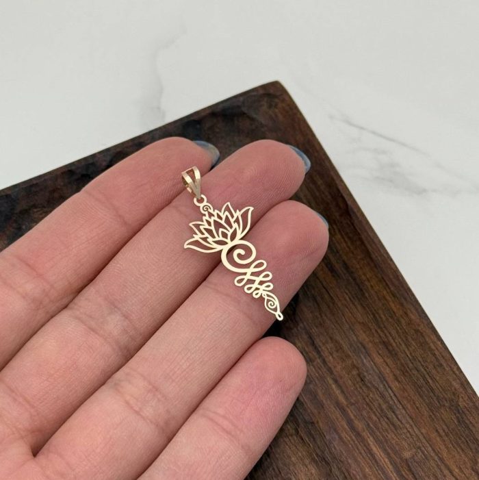 پلاک طلا لوتوس - Image 2