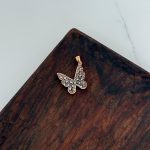 پلاک طلا پروانه تراش