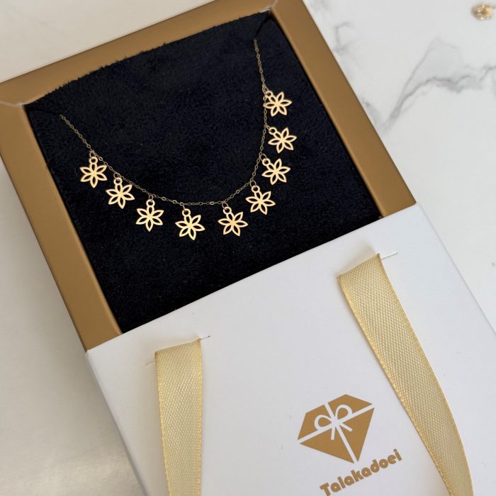 گردنبند گل سکه ای کد 750 - Image 3