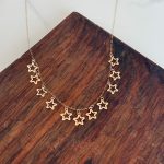گردنبند سکه ای ستاره توخالی کد 756