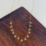 گردنبند سکه ای گل کد 760