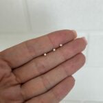 پیرسینگ طلا بینی نگین دار مربع - Image 3