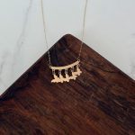 گردنبند لبخند سکه ای پروانه کد 802