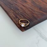 انگشتر مینیمال مروارید کد 602