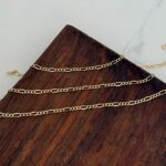 دستبند طلا فیگارو 2 میل