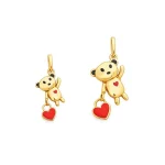 پلاک طلا تدی آویز دار