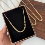 زنجیر طلا طنابی کونیک - Image 2