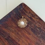 پلاک طلا مرواریدی کد 581