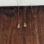 گوشواره بخیه ای مرواریدی