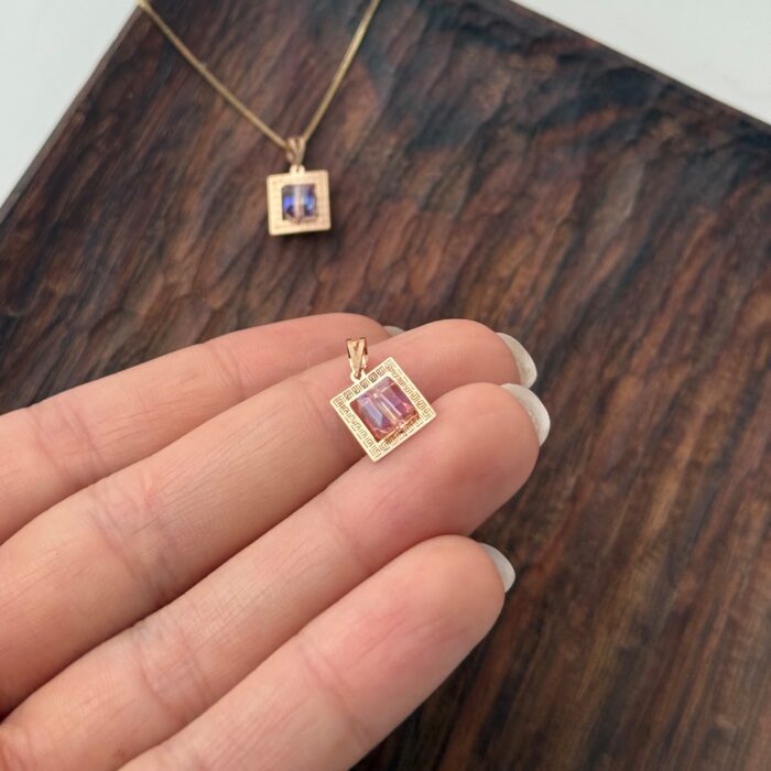 پلاک طلا ورساچ سواروسکی - Image 2