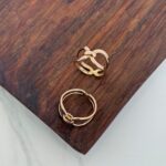 انگشتر طلا پاپیون مینیمال