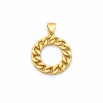 پلاک طلا کارتی گرد