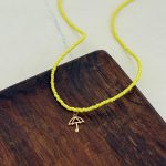 گردنبند سنگی فانتزی طرح چتر