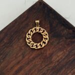 پلاک طلا کارتی گرد