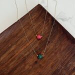 گردنبند طلا سنگ اوپال