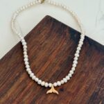 گردنبند طلا مروارید پرورشی وال