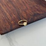 انگشتر طلا دایره تراش