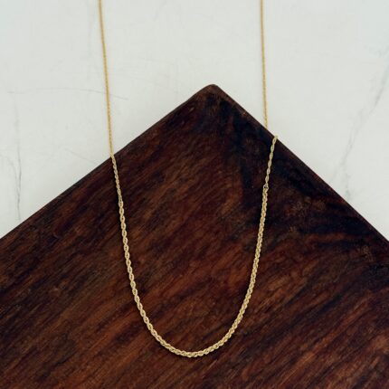 زنجیر طلا طنابی کونیک 1 میل