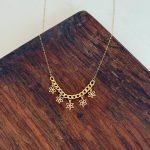 گردنبند کارتی سکه ای گل کد 63